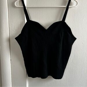 Wild Fable Black Ribbed Camisole